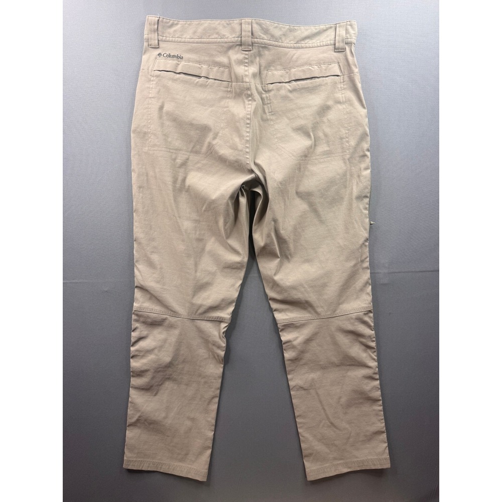 Columbia Omni-Shield Hiking‎ Pants Mens Tan Khaki Articulated Knee 34x30 - Picture 6 of 10